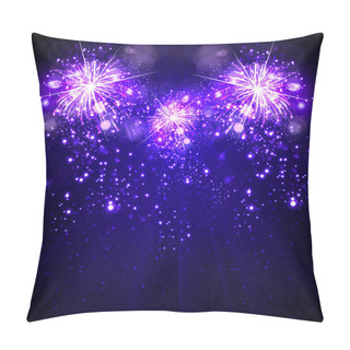 Personality  Happy New Year Background, Fireworks Pillow Covers