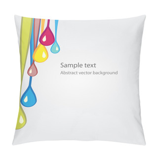 Personality  Vector Background With Colored Drops. Pillow Covers