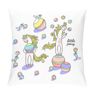 Personality  Sweet Little Pony Pillow Covers