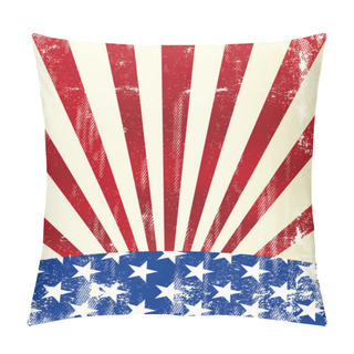 Personality  Dirty American Flag Pillow Covers