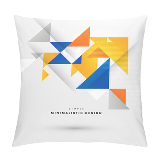 Personality  Geometric  Background With Triangles Pattern Pillow Covers