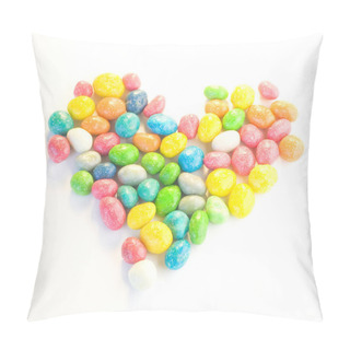 Personality  Colorful Heart Shapped Sweet Candies Pillow Covers