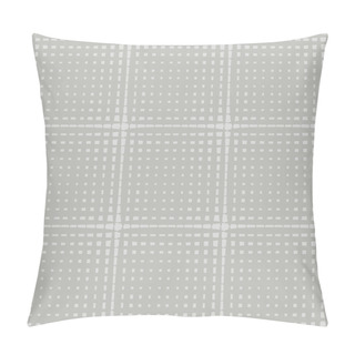 Personality  Asymmetric Neutral Color Plaid Repeat Design. Vector Pillow Covers