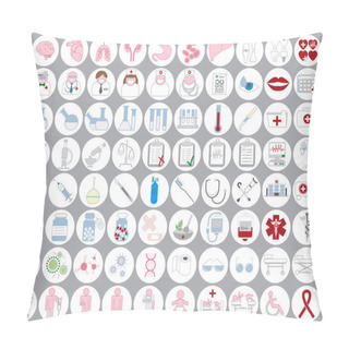 Personality  Medical Icon Set Pillow Covers