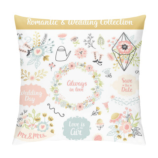 Personality Floral Hand Drawn Vintage Set Pillow Covers