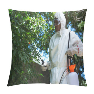 Personality  Man Doing Pest Control Pillow Covers