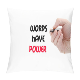 Personality  Words Have Power Text Concept Pillow Covers