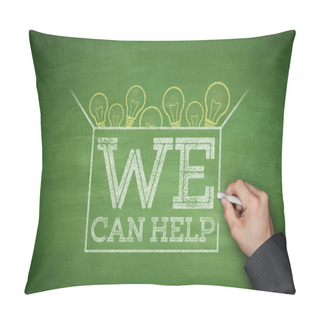 Personality  We Can Help On Blackboard Pillow Covers