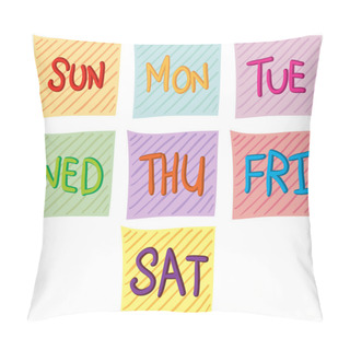 Personality  Seven Days Of The Week Pillow Covers