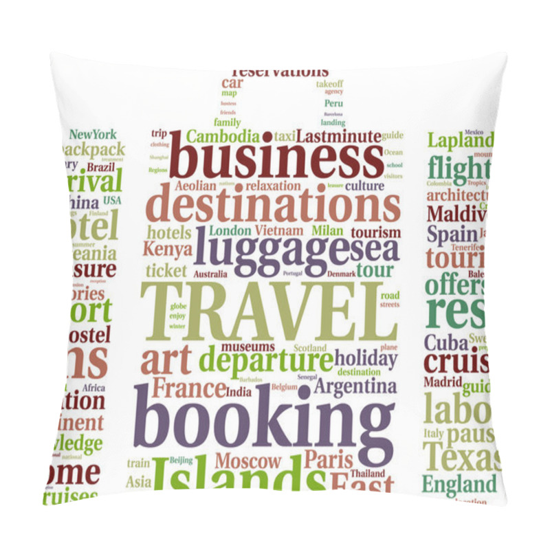 Personality  Travel luggage tag cloud pillow covers