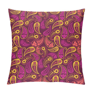 Personality  Seamless Paisley Texture For Your Design. Pillow Covers