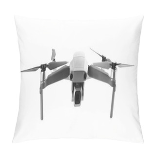Personality  Modern Drone With Camera Isolated On White Pillow Covers
