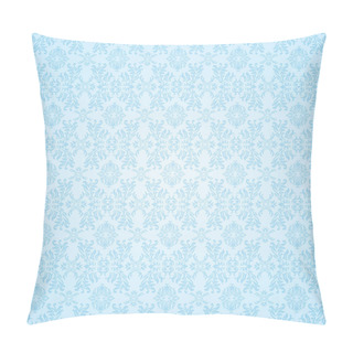 Personality  Gothic Blue Seamless Wallpaper Pillow Covers