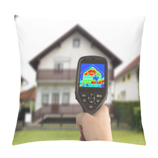 Personality  Thermal Image Of The House Pillow Covers