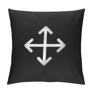 Personality  Arrows Silver Plated Metallic Icon Pillow Covers