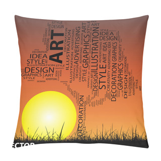 Personality  Art Word Cloud Pillow Covers