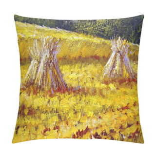 Personality   Rural Oil Paintings Landscape, Canvas. Fine Art Pillow Covers