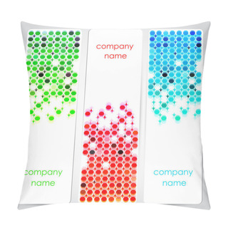Personality  Vector Set Of Colored Banners. Pillow Covers