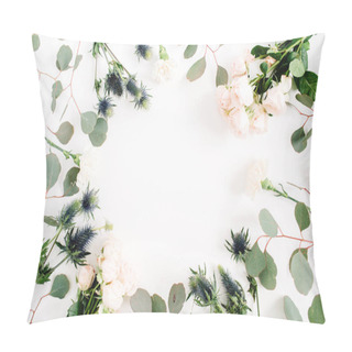 Personality  Round Frame Wreath Pillow Covers
