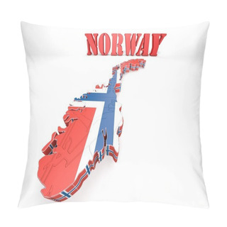 Personality  Map Illustration Of Switzerland Pillow Covers