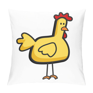 Personality  Daft Chicken Cartoon 01 Pillow Covers