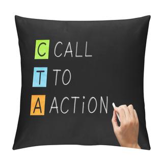Personality  CTA - Call To Action Marketing Concept Pillow Covers