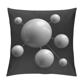 Personality  Vector Dark Spheres,  Vector Illustration   Pillow Covers