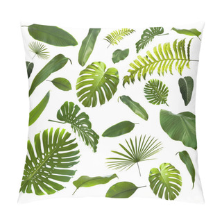 Personality  Tropical Leaves Background Pillow Covers