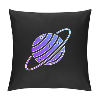 Personality  Astronomy Blue Gradient Vector Icon Pillow Covers