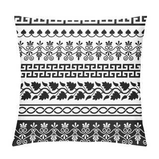 Personality  Ancient Greek Pattern - Seamless Set Of Antique Borders From Greece  Pillow Covers