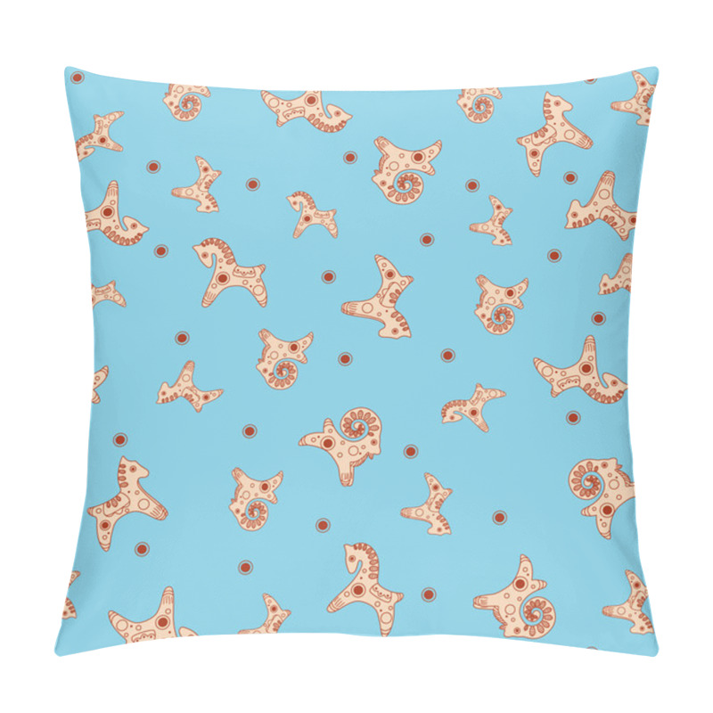 Personality  Seamless toy pattern - vector illustration pillow covers
