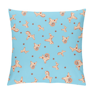 Personality  Seamless Toy Pattern - Vector Illustration Pillow Covers