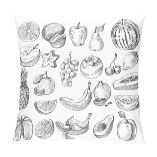 Personality  Hand Drawn Fruit Pillow Covers