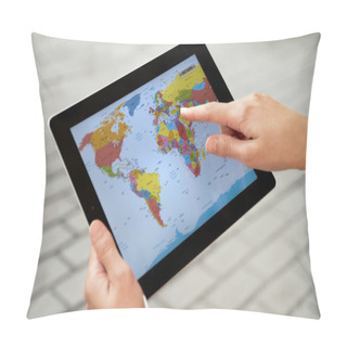 Personality  Using World Map On Apple Ipad2 Pillow Covers
