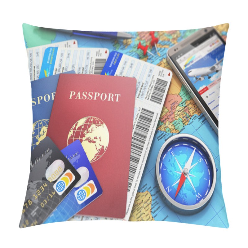 Personality  Travel Concept Pillow Covers