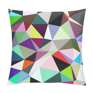 Personality  Abstract Background Multicolor Geometric Poligonal. Pillow Covers