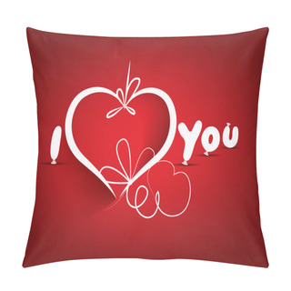 Personality  Valentine's Day Background And I Love You Pillow Covers