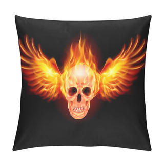 Personality  Flaming Skull Pillow Covers