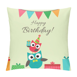 Personality  Party Owls Card Pillow Covers