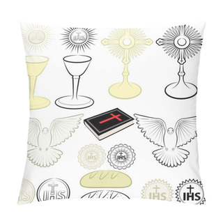 Personality  Symbols Of Christianity Pillow Covers