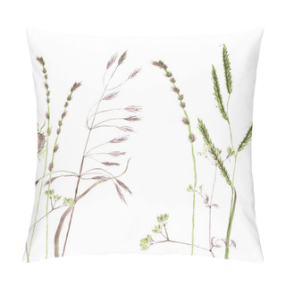 Personality  Silhouettes Of Flowers And Grass Pillow Covers