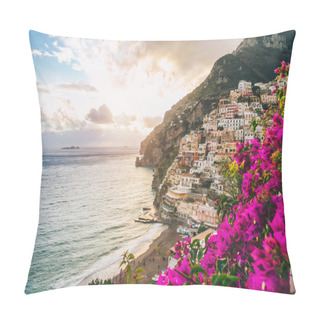 Personality  Town Of Positano In Bloom Pillow Covers