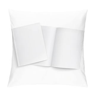 Personality  Couple Of Blank Magazines Template. Pillow Covers