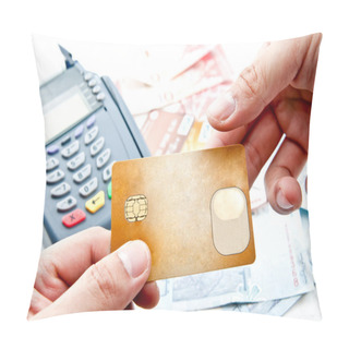 Personality  Payment Machine And Credit Card Pillow Covers
