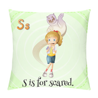 Personality  A Letter S For Scared Pillow Covers