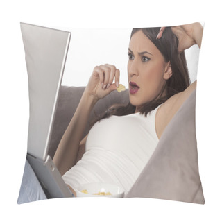 Personality  Suprised Woman Pillow Covers
