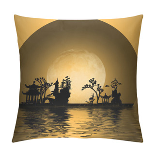Personality  Asia Landscape Pillow Covers