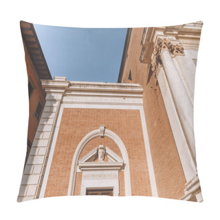 Personality  Close Up Of House In Old Mediterranean European City, Pisa, Italy  Pillow Covers