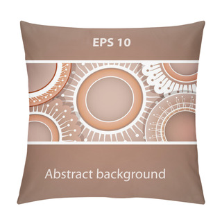 Personality  Abstract Background. Vector Design Pillow Covers