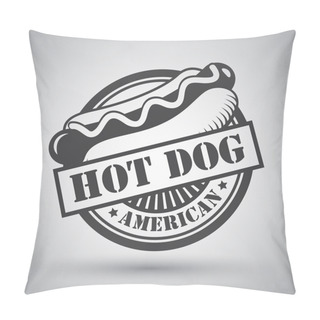 Personality  Hot Dog Emblem Pillow Covers
